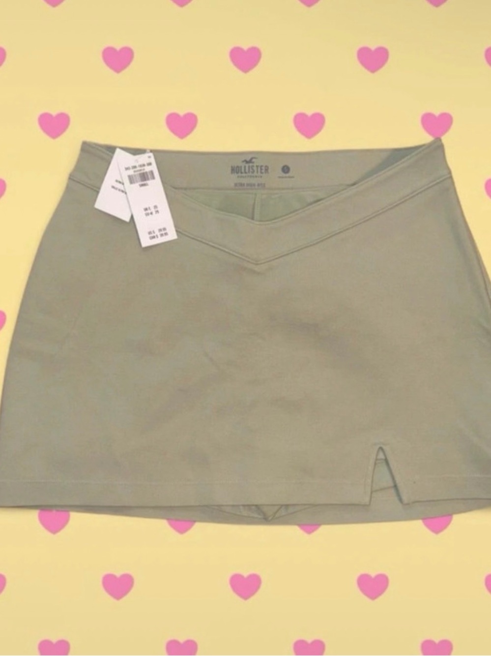 Hollister Sage Green Mini Skirt